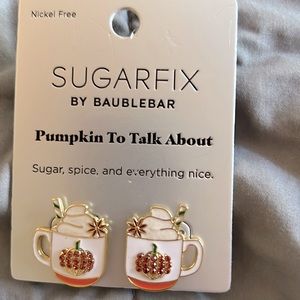 Sugarfix by Baublebar Pumpkin to talk about earrings.